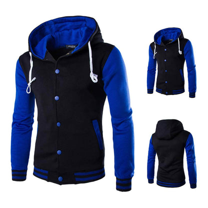 Herrarnas baseball-hoodie i varsity-stil – höstutgåvan Kevin