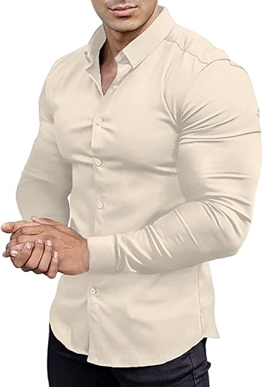 Herrenhemd Slim Fit, weiß, langarm, Baumwolle, elegant, Business, Freizeitmode.