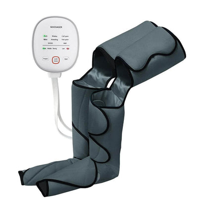 Beinmassagegerät, elektrisch, grau, für Muskelregeneration, Kompressionstherapie, Fitness.