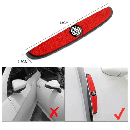 Rote Auto-Türschutzleiste, 12cm, mit MG-Logo, schützt vor Kratzern, universell einsetzbar.