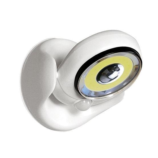 Weiße LED-Lampe mit Bewegungssensor, ultrahell, energiesparend, für Innen- und Außenbereich.