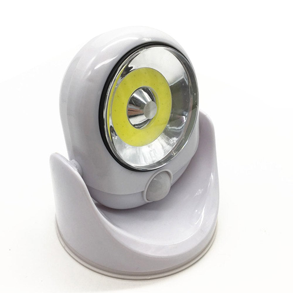 Kabelloses LED-Sensorlicht, weiß, 360 Grad drehbar, bewegungsaktiviert, für Zuhause.