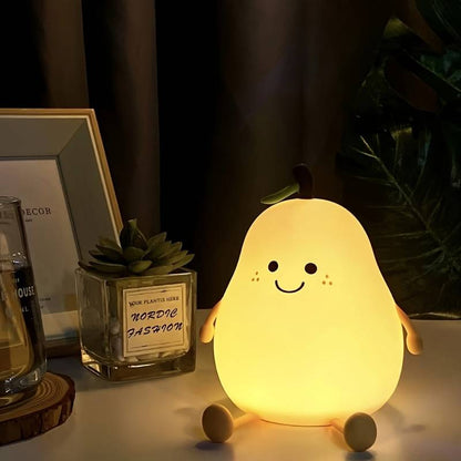 Nachtlicht Birne LED Lampe Kinderzimmer, warmweiß, süßes Design, energiesparend, Dekoration.