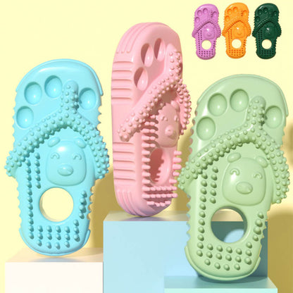 Bunte Hundekauspielzeug-Slipper, wasserdicht, bissfest, Zahnpflege, in verschiedenen Farben.