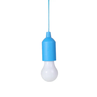 Blaue LED-Hängelampe, tragbar, batteriebetrieben, für Innen- und Außenbereich.