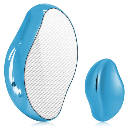 Blauer ergonomischer Haarentwirrer, Kunststoff, für glattes und lockiges Haar, antistatisch.