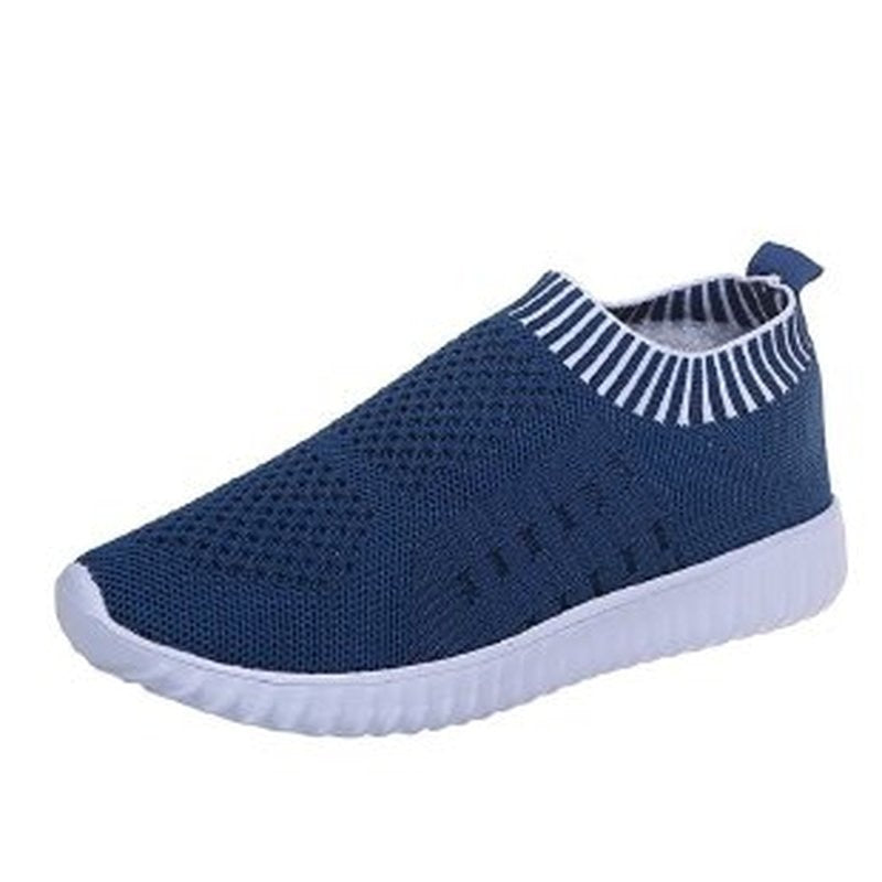 Blauer Sneaker aus Mesh, atmungsaktiv, rutschfest, für Herren, Freizeitschuh.