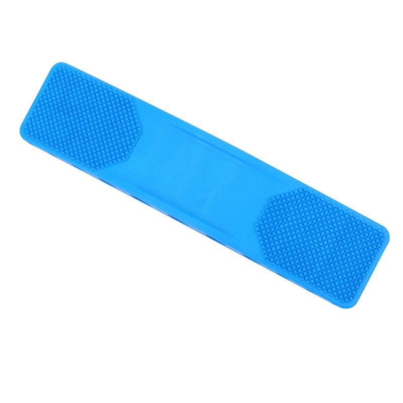 Blaues Balance-Board aus Kunststoff, rutschfest, Fitnessgerät für Gleichgewichtstraining.