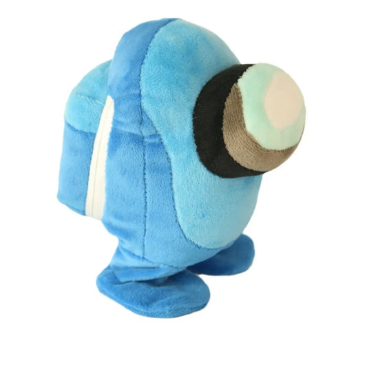 Blaues Among Us Plüschtier, weiches Spielzeug, Geschenkidee, Kinder, Gaming-Merchandise.