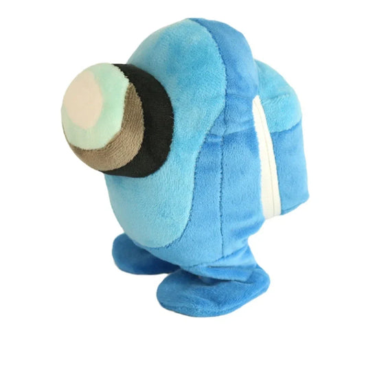 Blaues Among Us Plüschtier, weiches Spielzeug, Geschenkidee, Kinder, Videospiel-Merchandise.