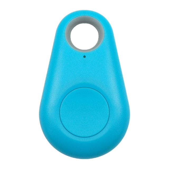 Blauer Bluetooth-Tracker, Schlüsselanhänger, GPS-Tracker, kompakt, tragbar, Kunststoff.