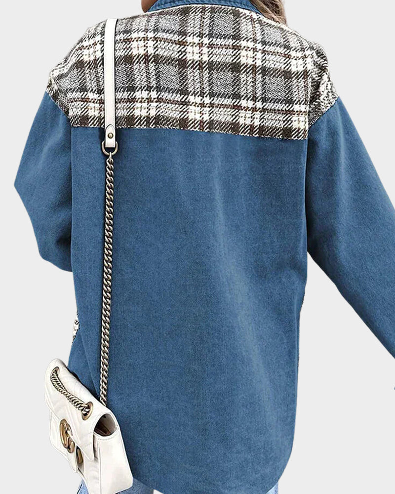 Damskdenimjacka med höstchic – Amélie