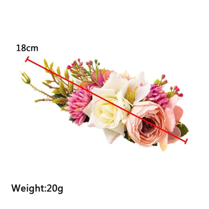 Künstliche Blumenarrangement, 18cm, rosa und weiße Blüten, Dekoration, 20g, Seidenblumen.