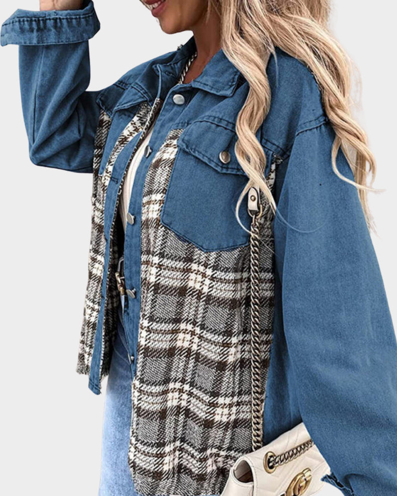 Damskdenimjacka med höstchic – Amélie