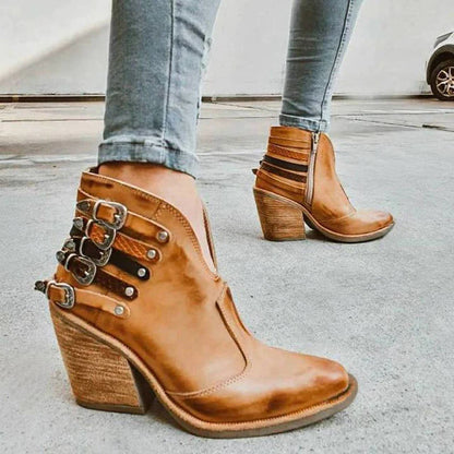 Ankelboots med klack för dam – Clara