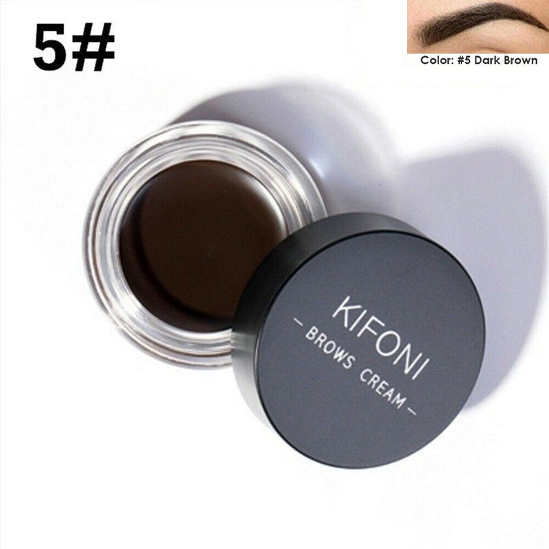KIFONI Augenbrauencreme, dunkelbraun, langanhaltend, wasserfest, Make-up, 5g.