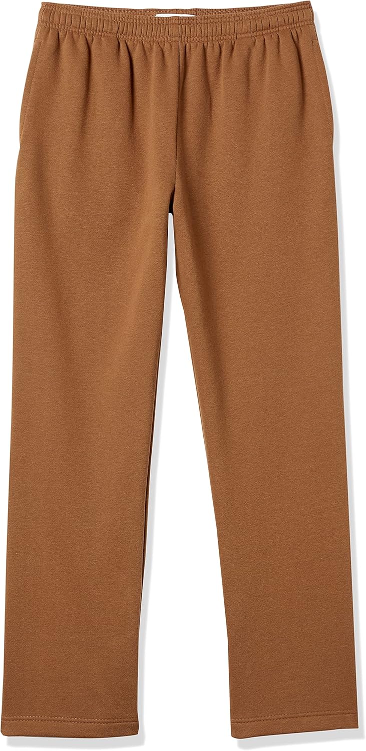 Braune Jogginghose aus Baumwolle, elastischer Bund, bequeme Freizeithose für Damen und Herren.