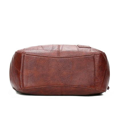 Braune Ledertasche, Vintage-Stil, Unisex, robust, modisch, Alltagsgebrauch, hochwertig