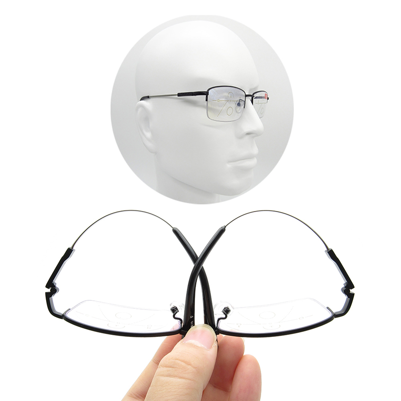 Zusammenklappbare Lesebrille schwarz, leicht, tragbar, ideal für unterwegs.