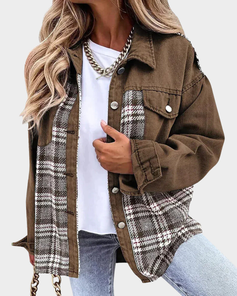 Damskdenimjacka med höstchic – Amélie