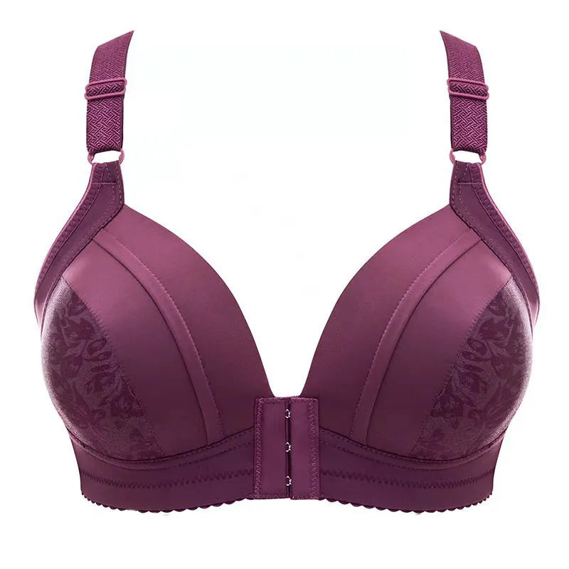 Lila Push-up-BH, nahtlos, verstellbare Träger, Damenunterwäsche, elegant, bequem.