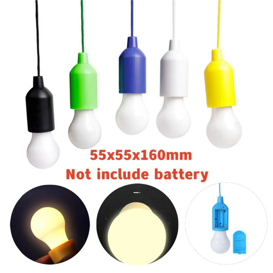 Bunte LED-Hängelampen, batteriebetrieben, Kunststoff, 55x55x160mm, ohne Batterien.