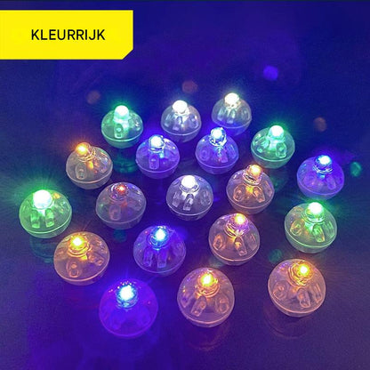 Bunte LED-Lichter, rund, leuchtend, Party-Dekoration, Mehrfarben, Nachtbeleuchtung.