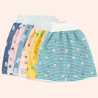 Bunte Kinder-Trainingsröcke, 2-in-1, wiederverwendbar, mit Tiermotiven, 4er-Set.