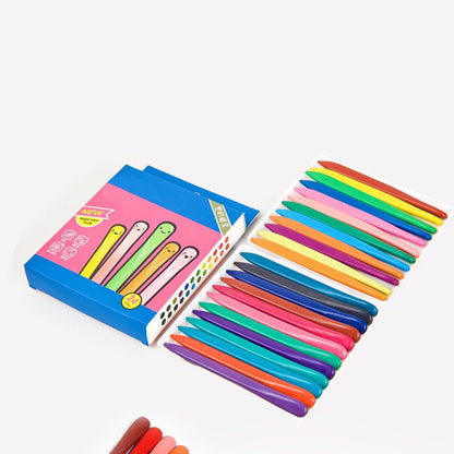 Bunte Knetstangen in Verpackung, 24 Stück, ideal für kreatives Basteln und Modellieren.