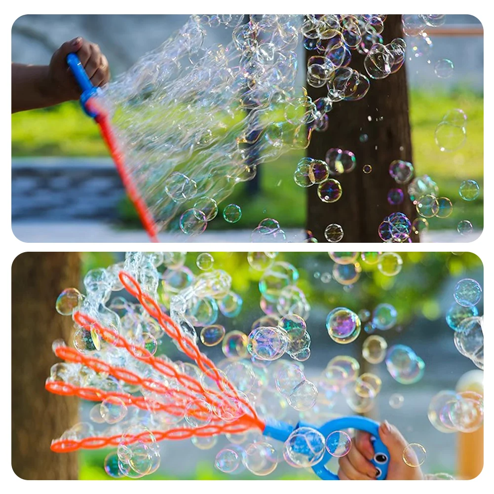 Bunte Seifenblasenstab mit 32 Löchern, Handheld, Outdoor-Spielzeug, Sommeraktivität.