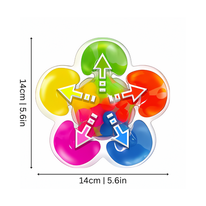 Buntes sensorisches Spielzeug, Blumenform, 14cm, Stressabbau, Kinder, Erwachsene