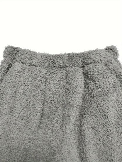 Varm korallfleece loungewear-set för dam – Fenna