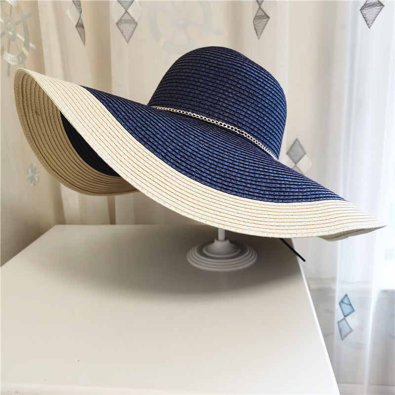 Dame-sommarhatt med bred brätte och UV-skydd – Lily