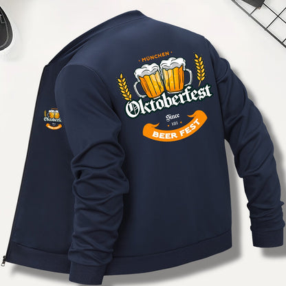 Herrbomberjacka med Oktoberfest-öltryck – Georg Oktoberfest 2026