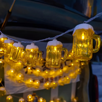 2 stycken LED ölkrus ljusslinga – LichterBier Oktoberfest 2025