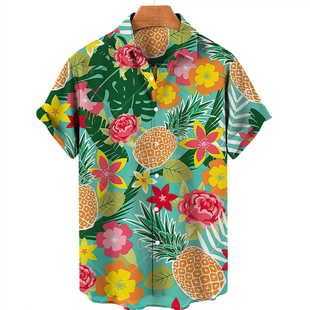 Tropisk Hawaiiskjorta med korta ärmar – Mateo