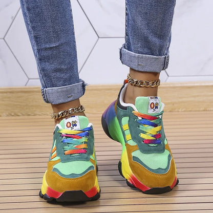 Färggranna dam sneakers – Solenya