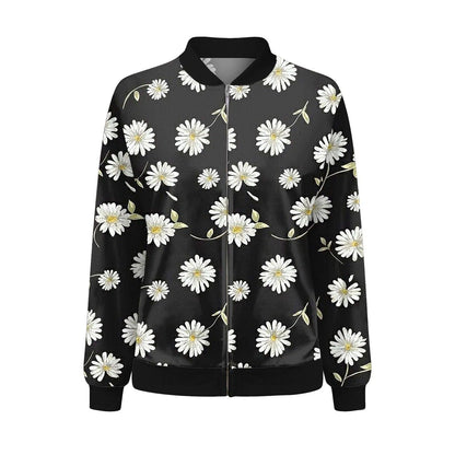 Damernas höstjacka med fint blommönster – Fiora