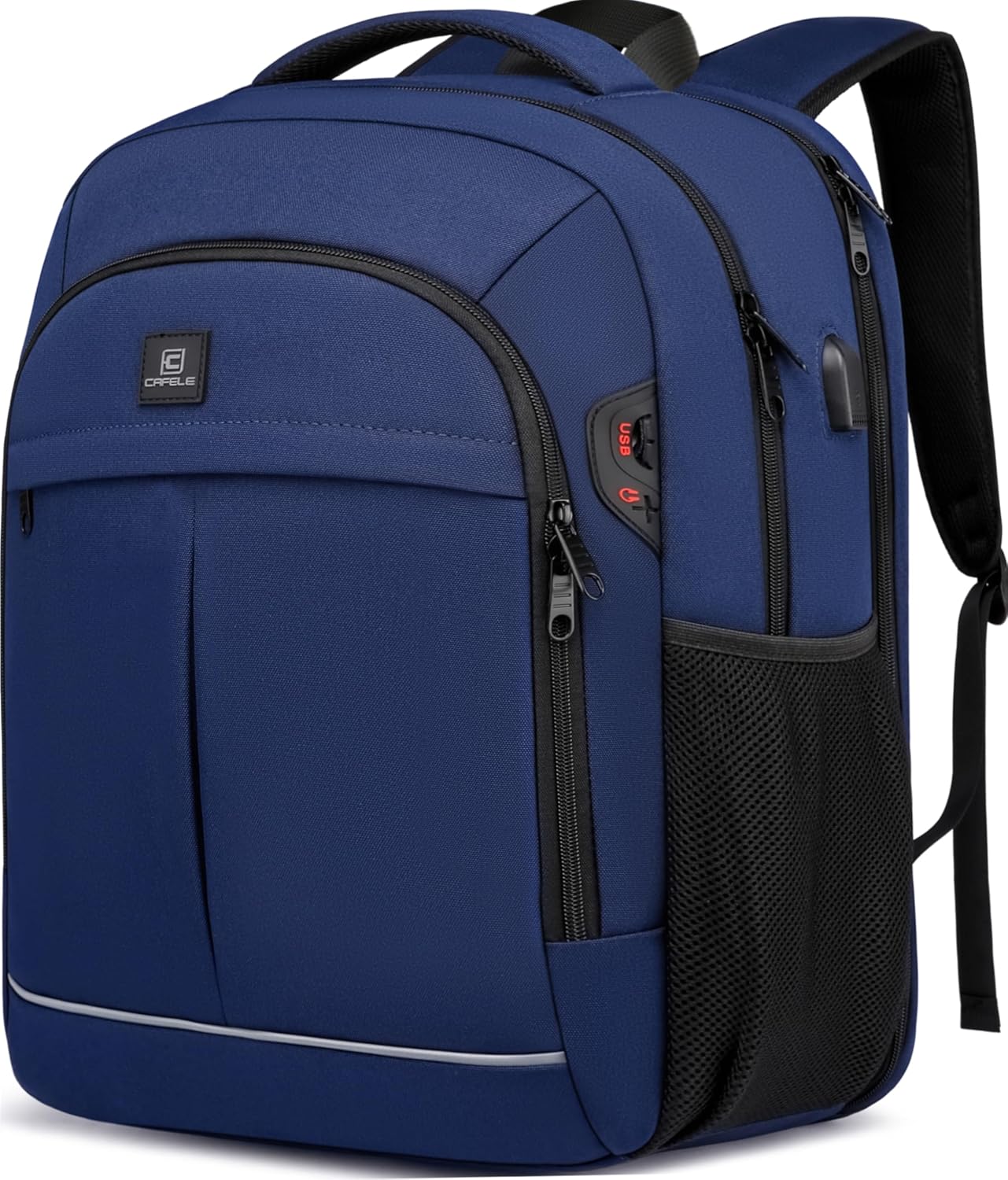 Vattentät laptopryggsäck med USB-port och stöldskydd – TechPro