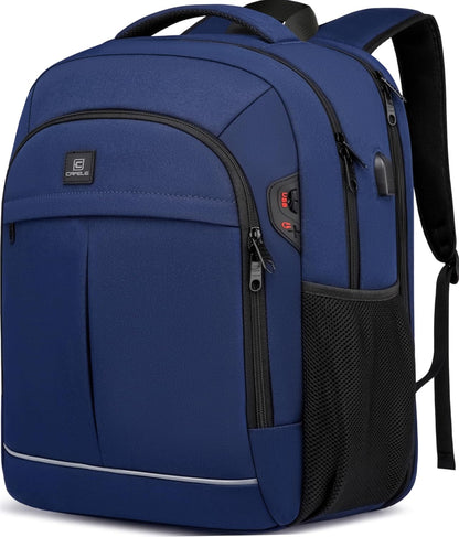 Vattentät laptopryggsäck med USB-port och stöldskydd – TechPro