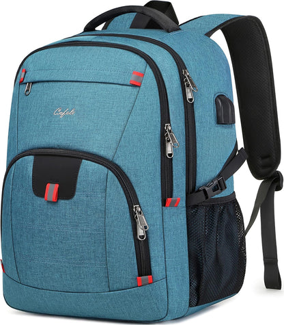 Vattentät laptopryggsäck med USB-port och stöldskydd – TechPro