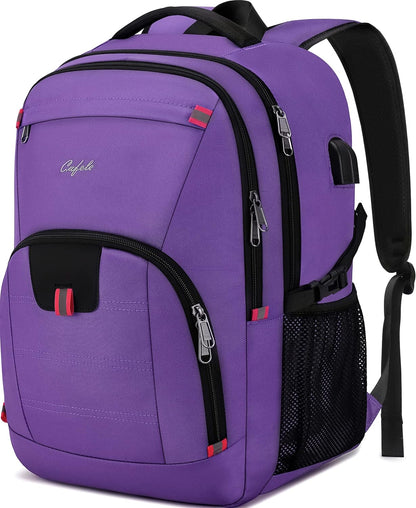 Vattentät laptopryggsäck med USB-port och stöldskydd – TechPro