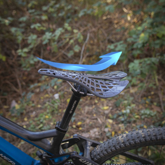 Carbonmax Premium Fahrradsattel, schwarz, ergonomisch, leicht, für Mountainbikes.