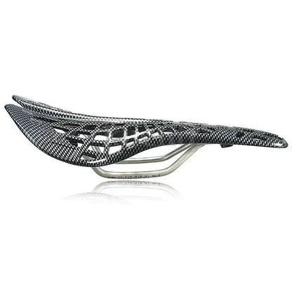 CarbonMax Premium Fahrradsattel, schwarz, ergonomisch, leicht, aus Carbon für Rennräder.