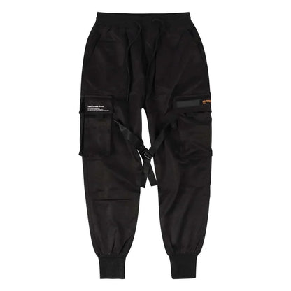 Höstiga multi-pocket hiphop-cargobyxor för herr – Dante
