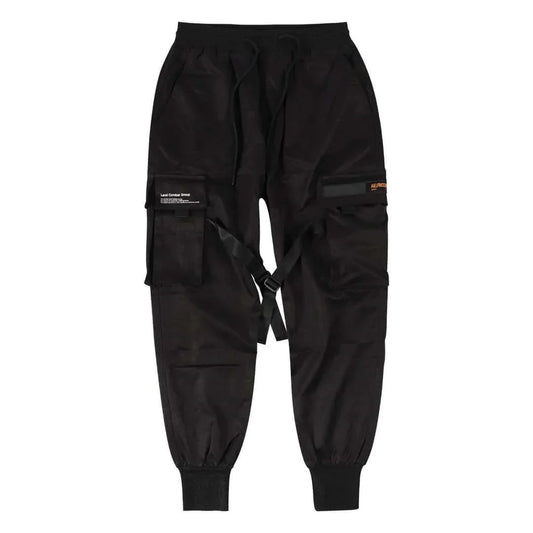 Höstiga multi-pocket hiphop-cargobyxor för herr – Dante