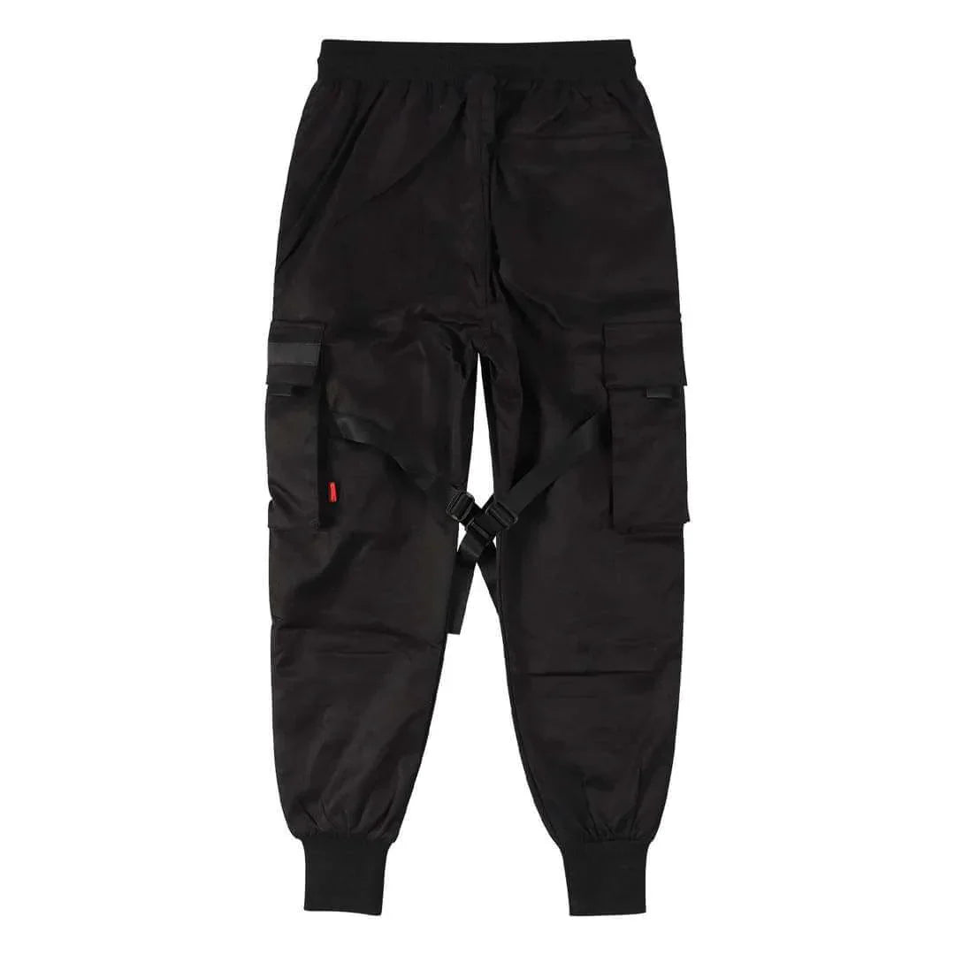 Höstiga multi-pocket hiphop-cargobyxor för herr – Dante