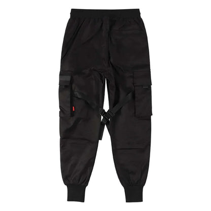 Höstiga multi-pocket hiphop-cargobyxor för herr – Dante