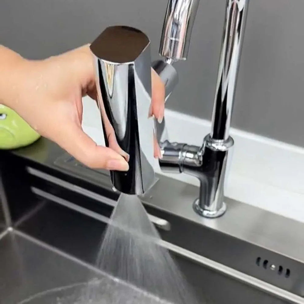 Handbrause für Küchenarmatur, verchromt, Wasserstrahl, modernes Design, Edelstahl, Spüle.