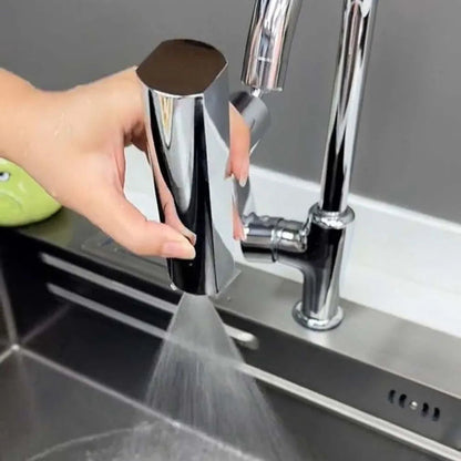 Handbrause für Küchenarmatur, verchromt, Wasserstrahl, modernes Design, Edelstahl, Spüle.